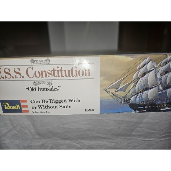 REVELL H-398 USS Constitution 1:96 Old Ironsides Model Ship Kit - NEW Open Box - Picture 4 of 6